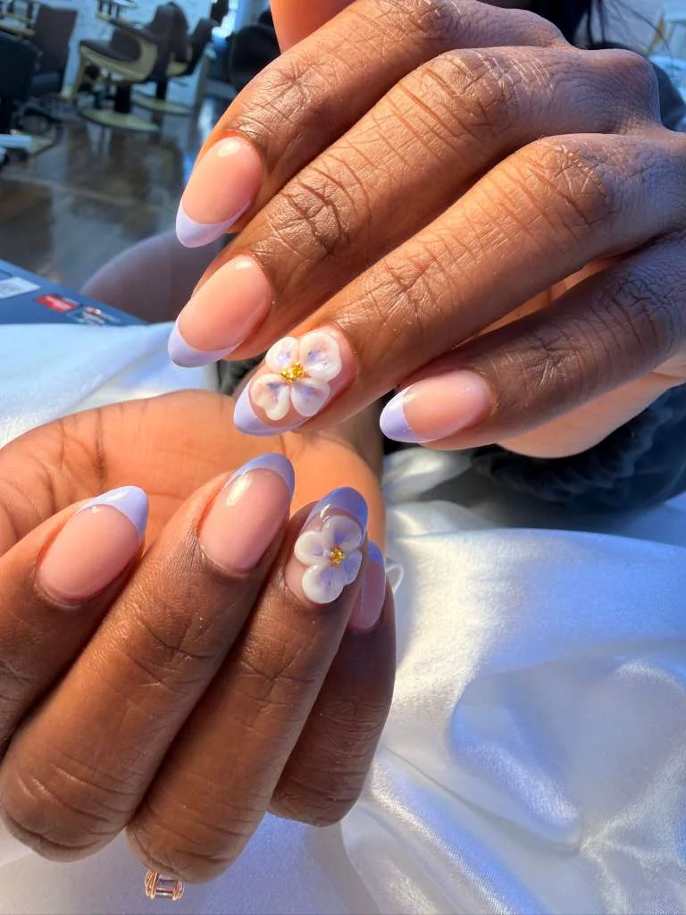 Real Nails result: Detailed nail art